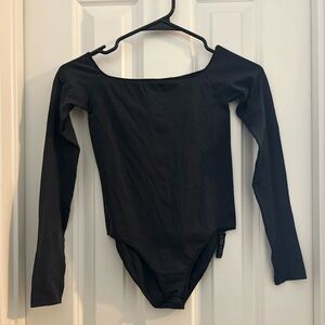 SKIMS Black Long Sleeve Women’s Bodysuit - Size S/M